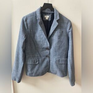 J Crew blazer, blue, size 6